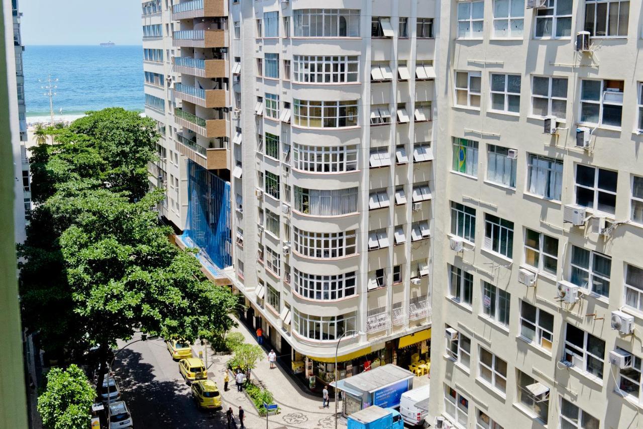 Vista Lateral Mar Copacabana Rio de Janeiro Exterior foto